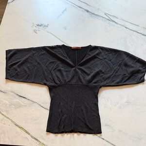 Belldini Black Top with Kimono Sleeves